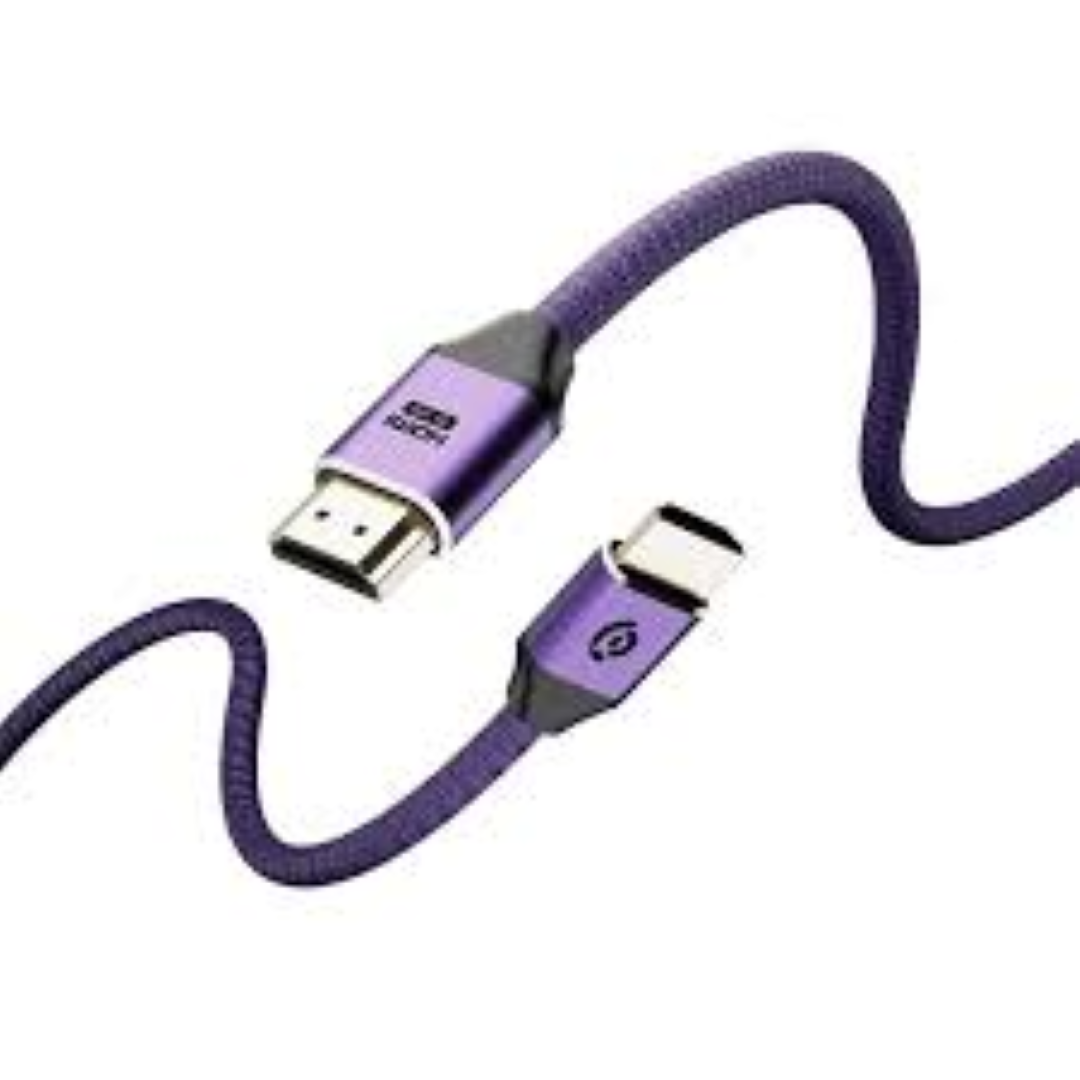POWEROLOGY 8K HDMI-HDMI BRAIDED CABLE 2M PURPLE